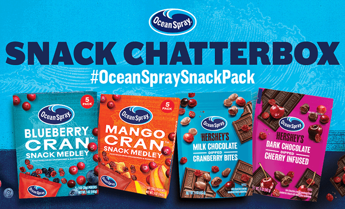 Get a Free Ocean Spray Snack Chatterbox with Product Coupons from Ripple Street