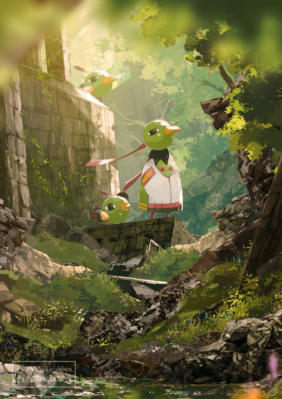 natu-and-xatu-pokemon-drawn-by-yabuka-sh