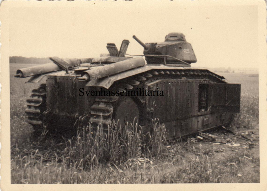 Orginal Foto Frankreich 1940 Zerstörte Panzer Ch