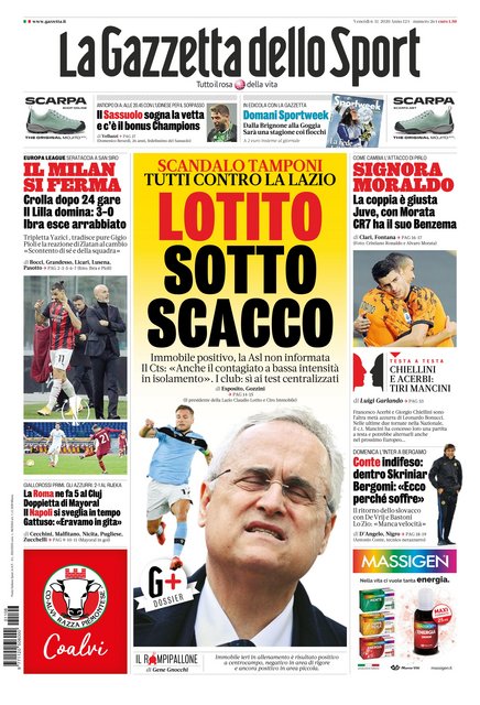 La Gazzetta Dello Sport 6 Novembre 2020 Free Download Itafilez