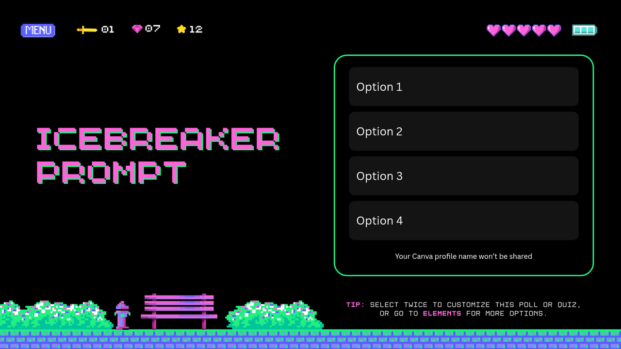 Black Neon Green Neon Pink Trendy Illustrative Creative Presentation