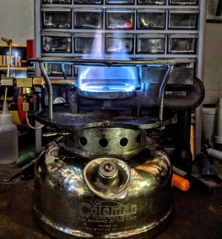 Picked up a Coleman 5400a700, but on one burner the propane only