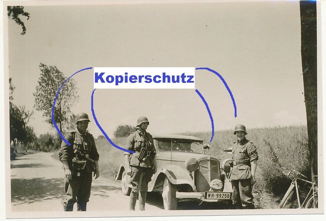 Kameraden Spähtrupp Stielhandgranate PKW Adler m