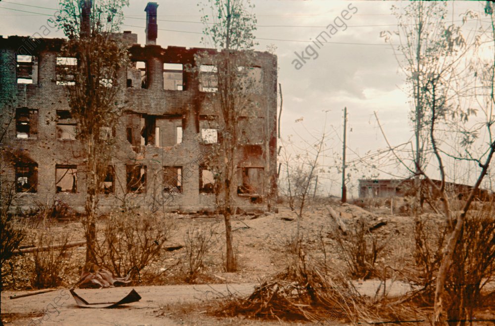Zerstörte Gebäude in Stalingrad