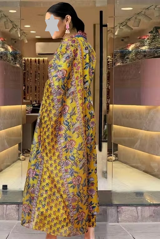 Yellow Kurta Plazo Dupatta Color 1 (KS151)