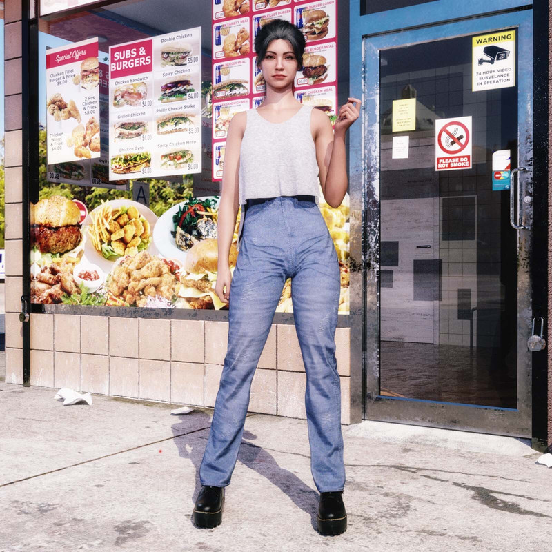 Skinny jeans for Genesis 8 Females and Genesis 9
