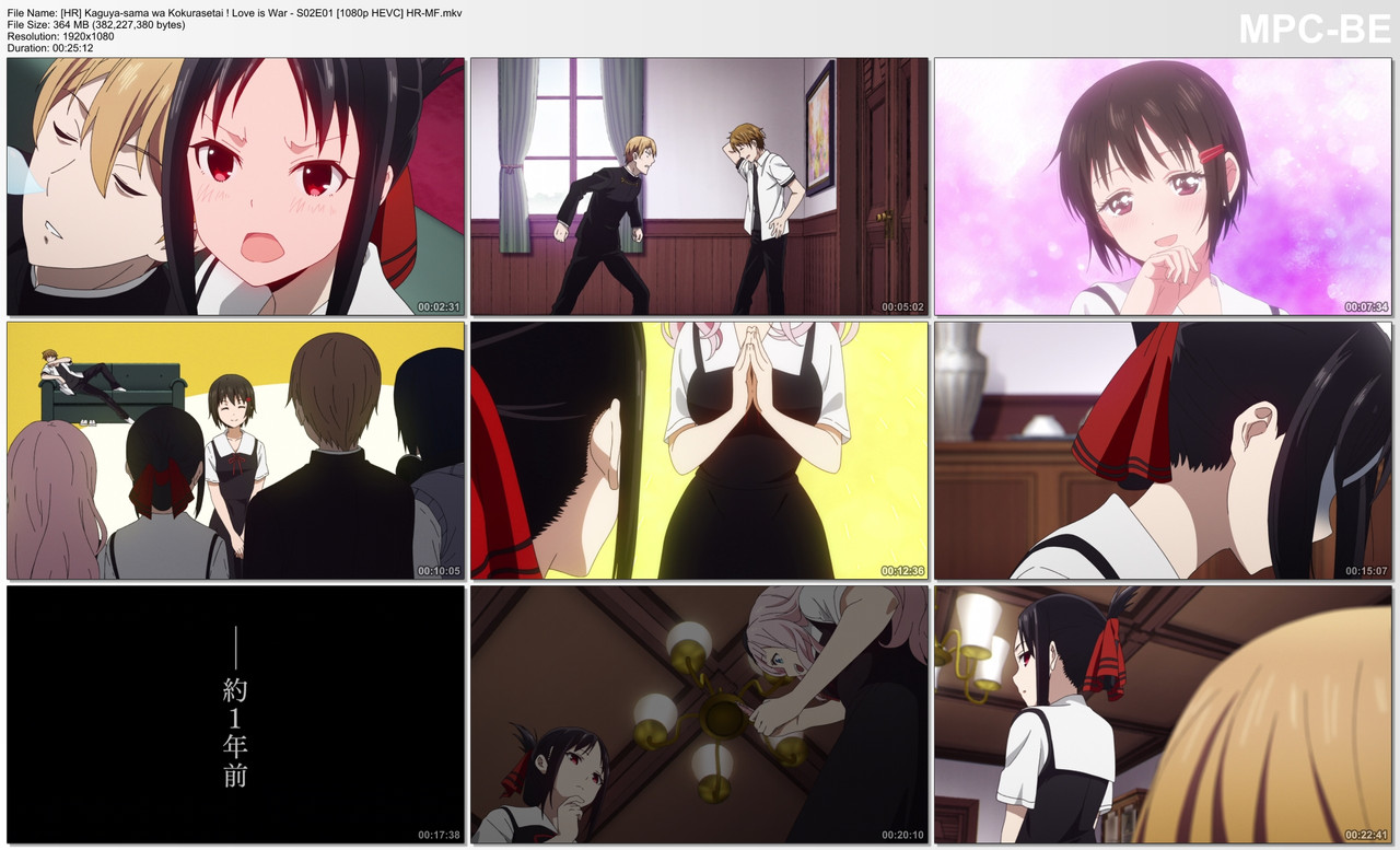 [HR] Kaguya-sama: Love is War S02E01 [1080p HEVC] HR-MF