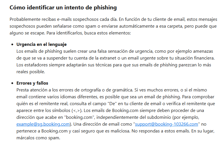 Concienciación sobre seguridad en línea: phishing y suplantación - ¿Qué tal Booking.com? Buscador de Hoteles: Opiniones, dudas