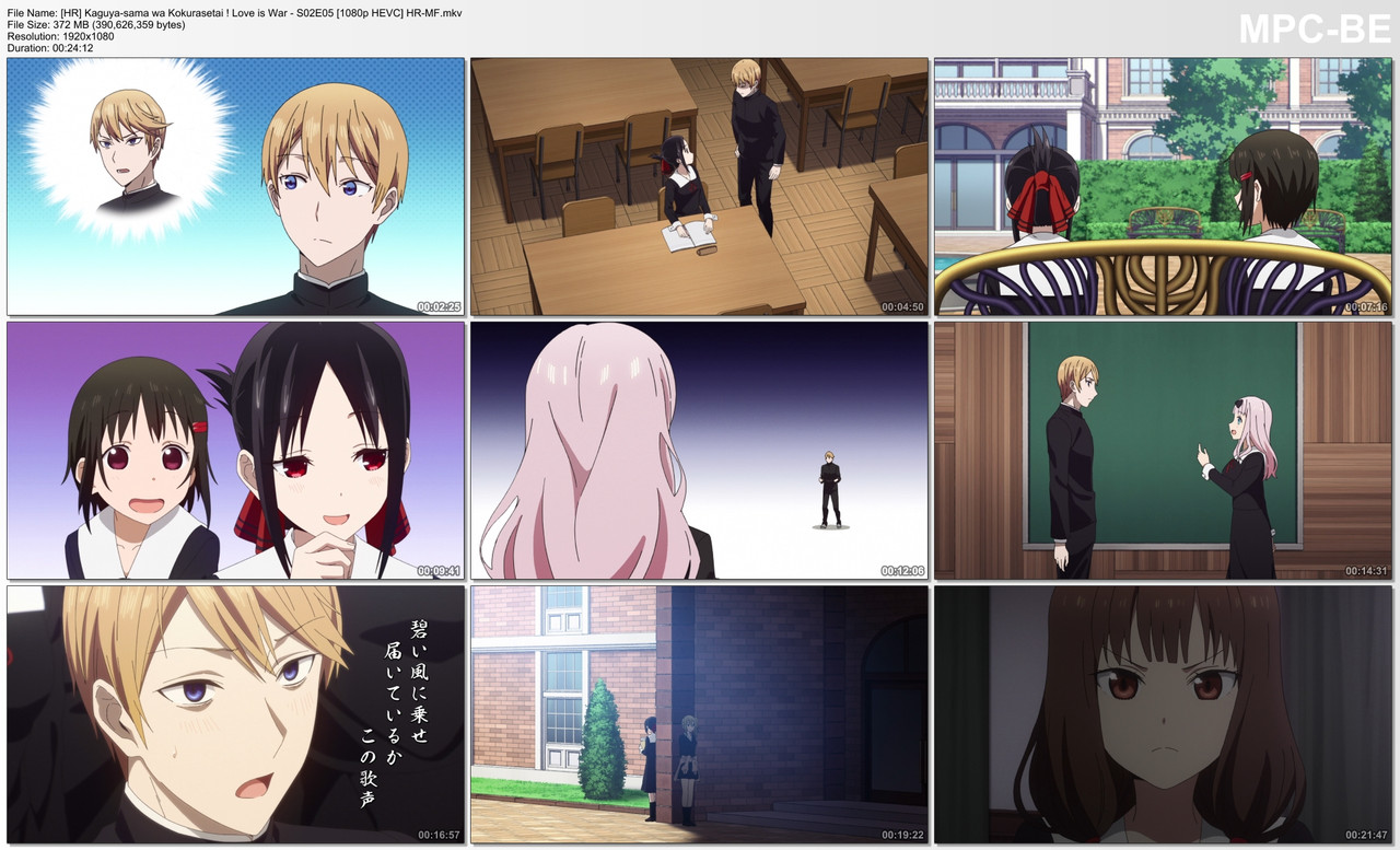 [HR] Kaguya-sama wa Kokurasetai ! Love is War - S02E05 [1080p HEVC] HR-MF.mkv_thumbs
