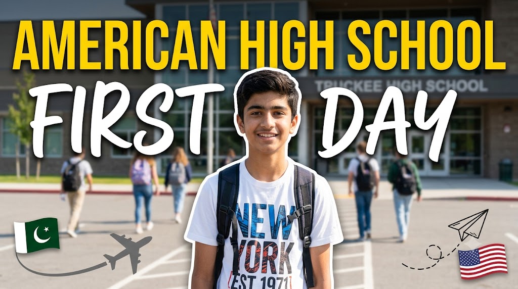 AI-generated example result for the youtube-thumbnail prompt: Lifestyle & Family Vlog – "NEW YORK EST 1971 / TRUCKEE HIGH SCHOOL" | Family And Lifestyle Vlog Youtube Thumbnail AI YouTube Thumbnail Prompt