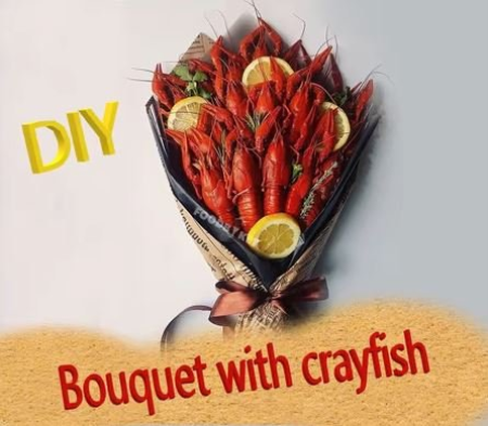 Bouquet with crayfish Bouquet with crayfish
