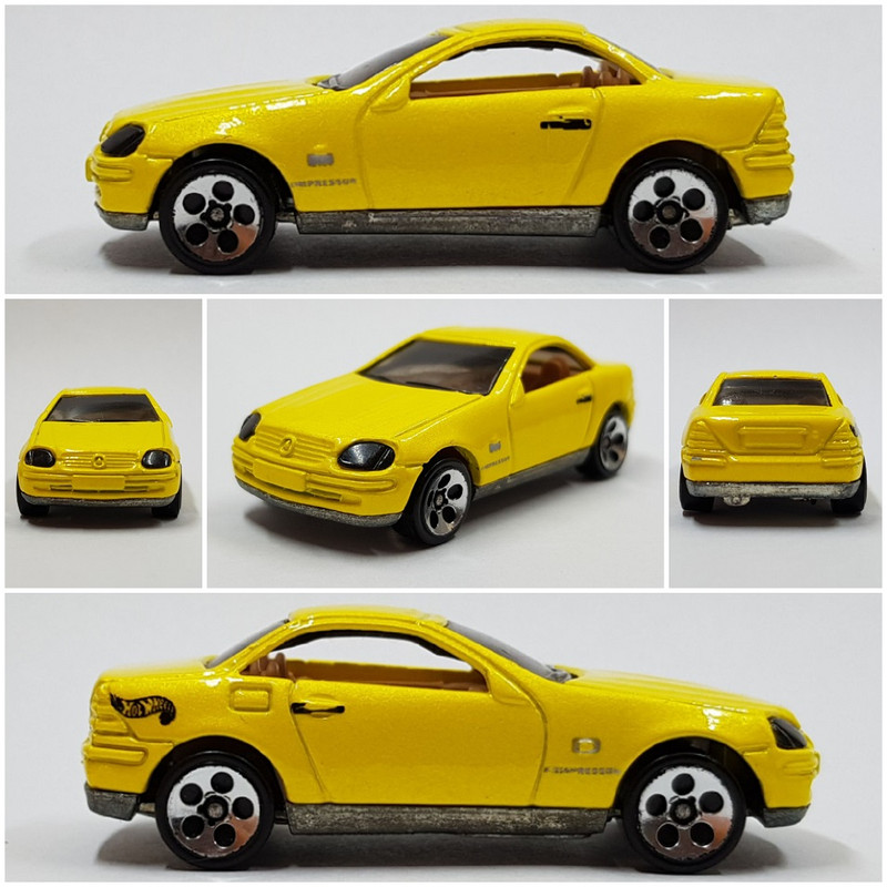 Hotwheels #646 - MB SLK - 02 - 1998 First Editions (5DOT wheels)