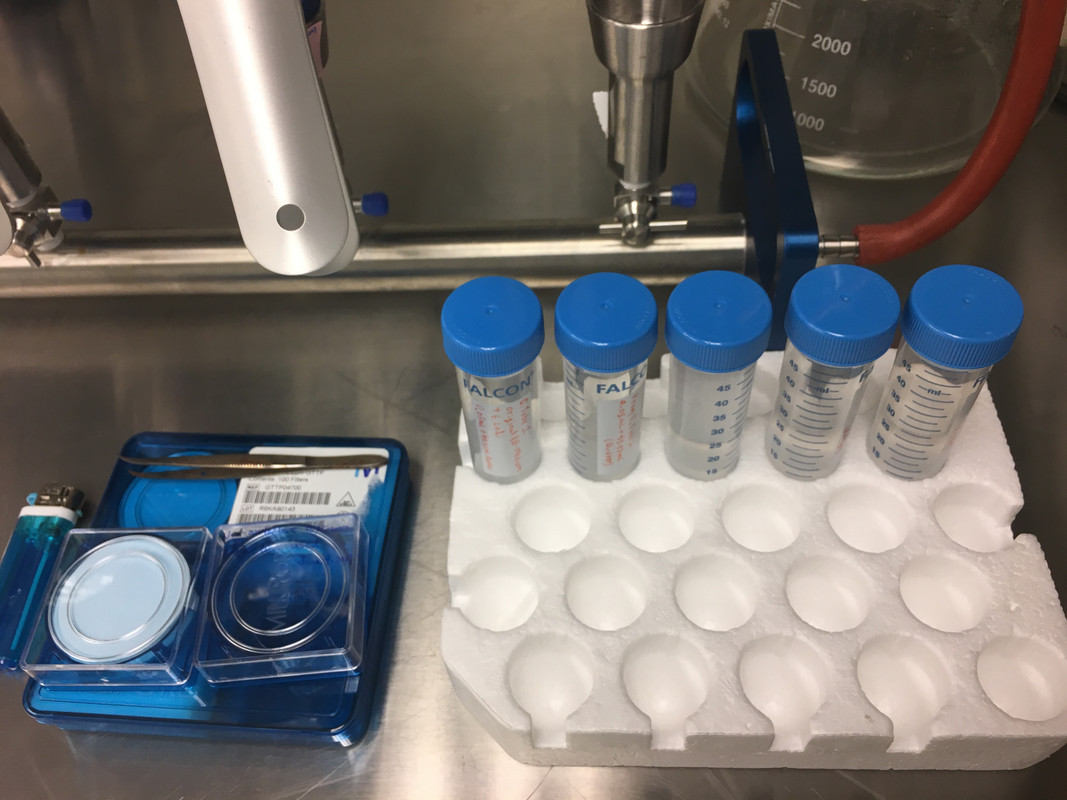 Set up for Biosafety Cabinet Optical Density Experiment (2017)