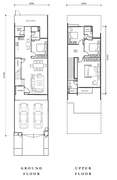 Balau Home 1 Type A floor plan in Mutiara Hill, Semenyih, Selangor