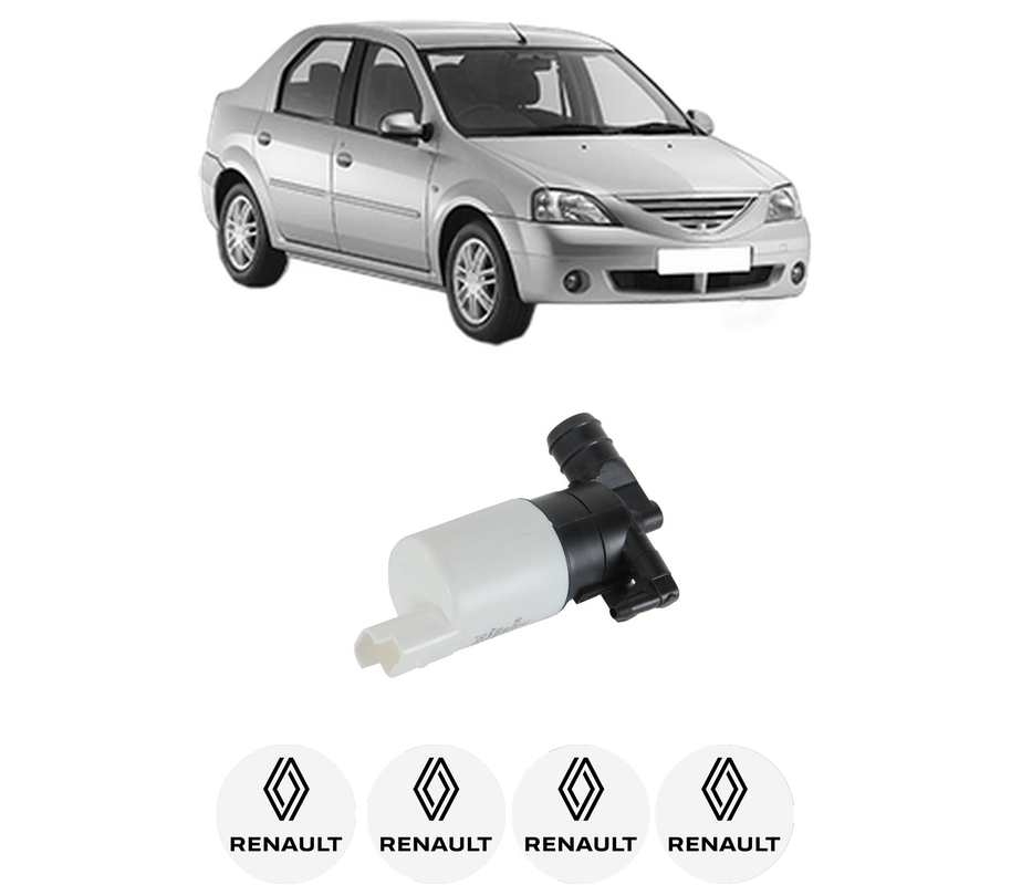 Pompa de apa spalare parbriz RENAULT LOGAN I (LS_) din 2004-2015, auto, Febi, 4x Stickere auto cu RENAULT