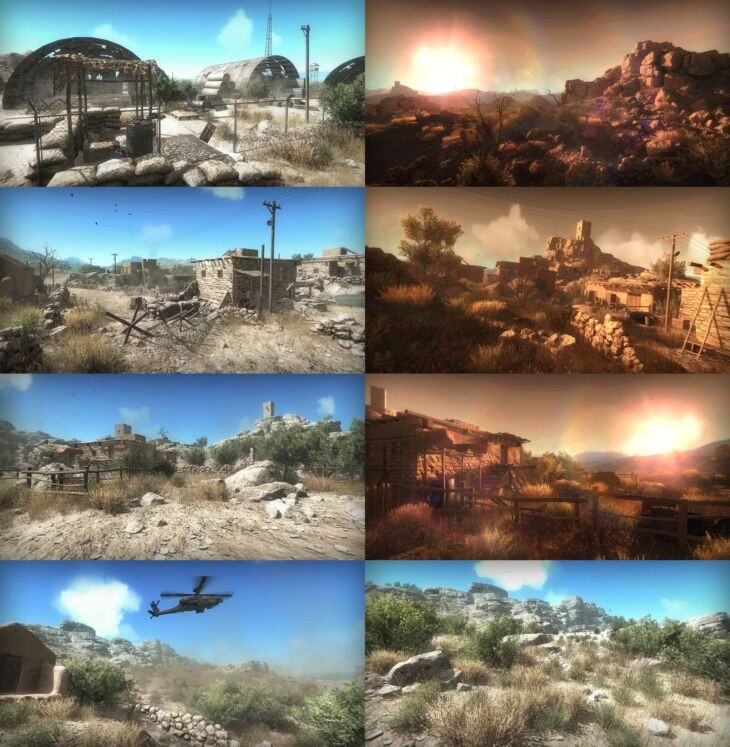 Military Desert Outpost Middle East Environment