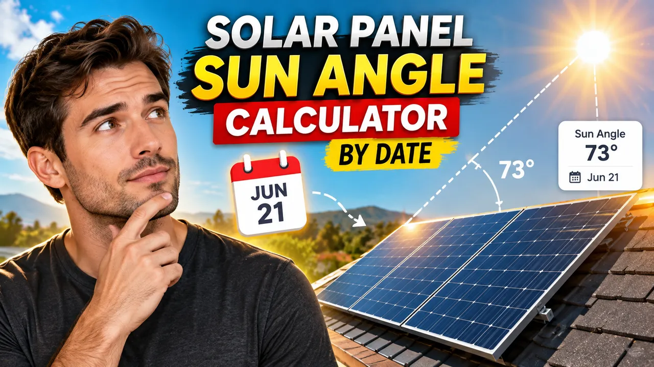 Solar Panel Sun Angle Calculator By Date Check
