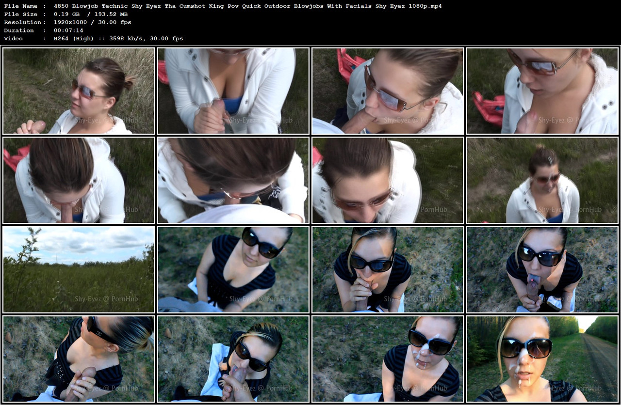 4850 Blowjob Technic Shy Eyez Tha Cumshot King Pov Quick Outdoor Blowjobs With Facials Shy Eyez 1080