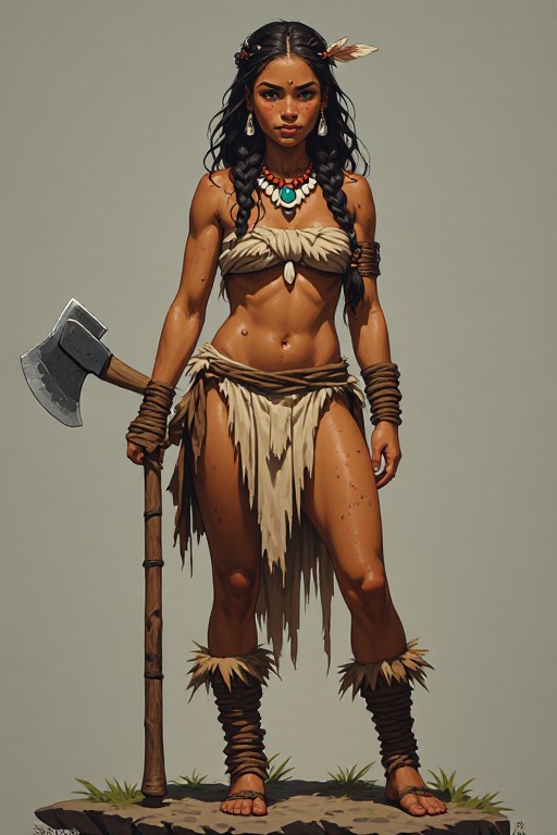 naked-polynesian-girl-warrior-(37)