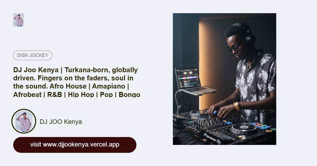 Dj Joo Kenya