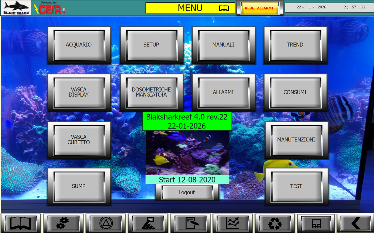 HMI SUPERVISIONE MENU