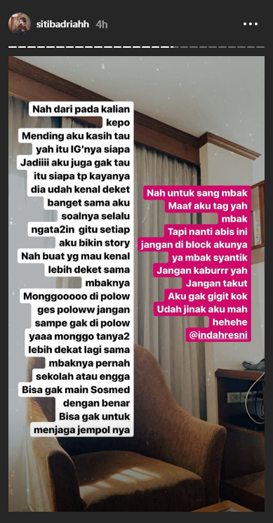 Siti Badriah bongkar identitas pemilik akun instagram yang memberikan nyinyiran kepadanya