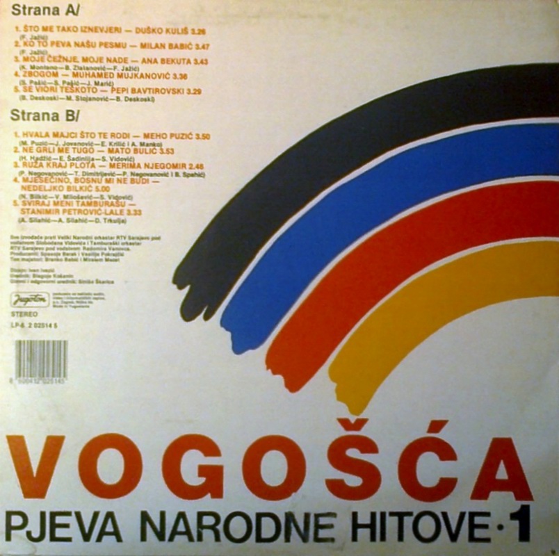 Vogosca - 1990 - Vogosca pjeva narodne hitove - 
