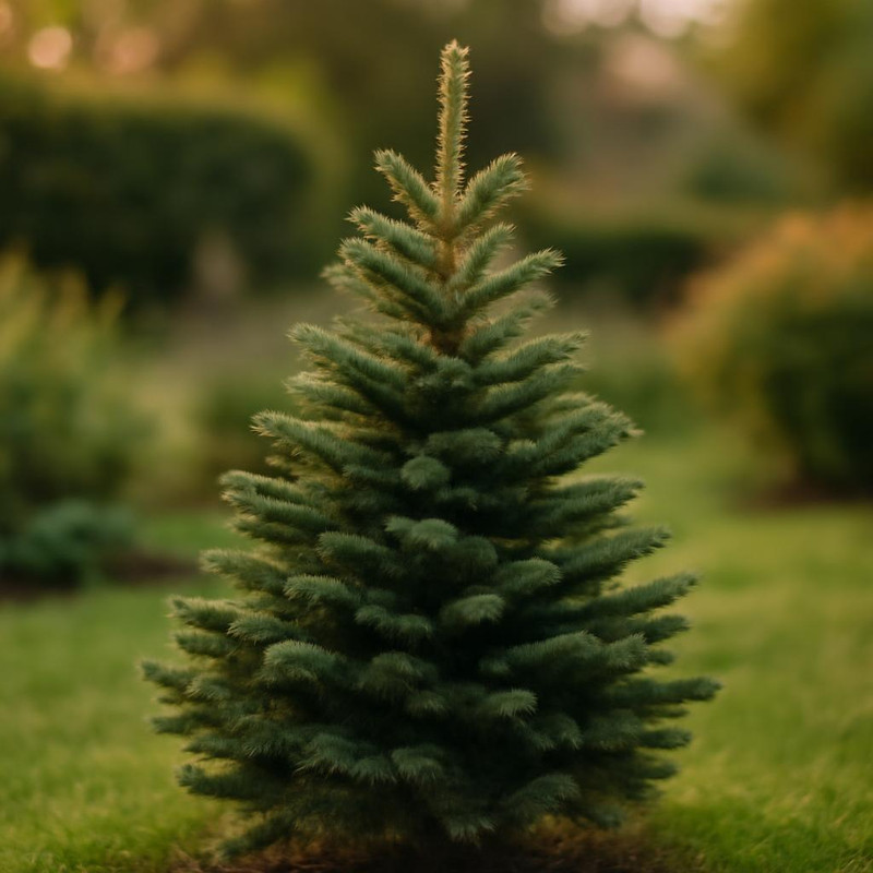 Рост пихты Фразера в саду