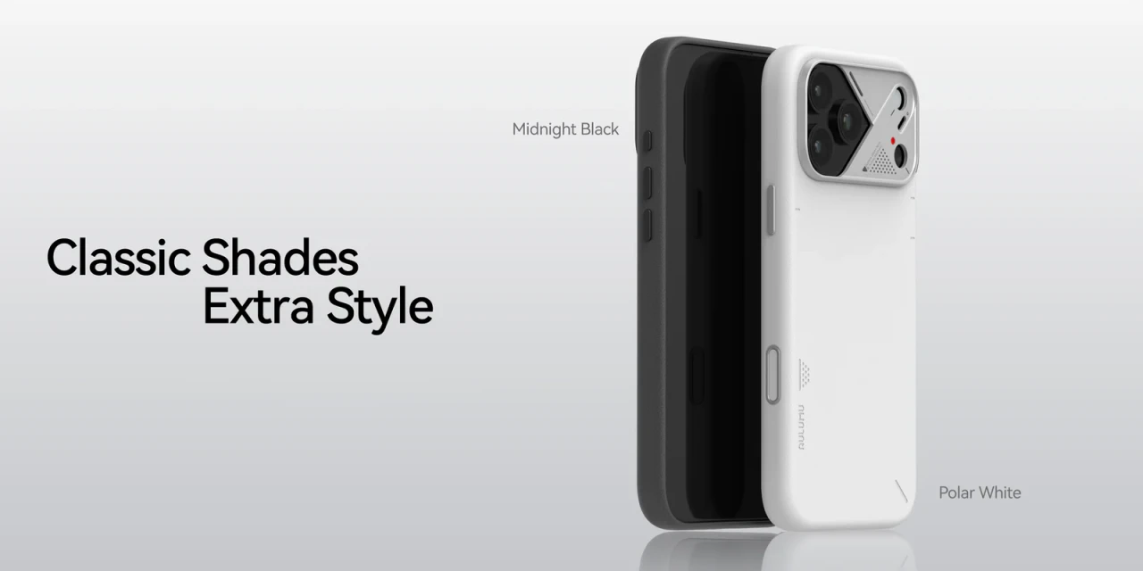 Husa pentru iPhone 17 Pro Max, Aulumu A17 Vegan Leather, Piele texturata, Ultra slim, Compatibila MagSafe, Racire activa CoolHyper, Butoane metalice, Protectie maxima, Alb A17 PU 11