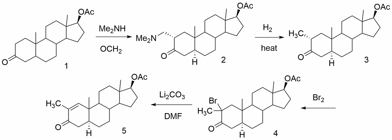 stenbolone acetate synthesis