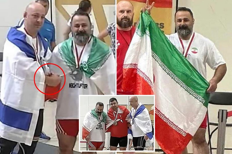 Иран наказа доживотно щангист, който стисна ръката на израелец