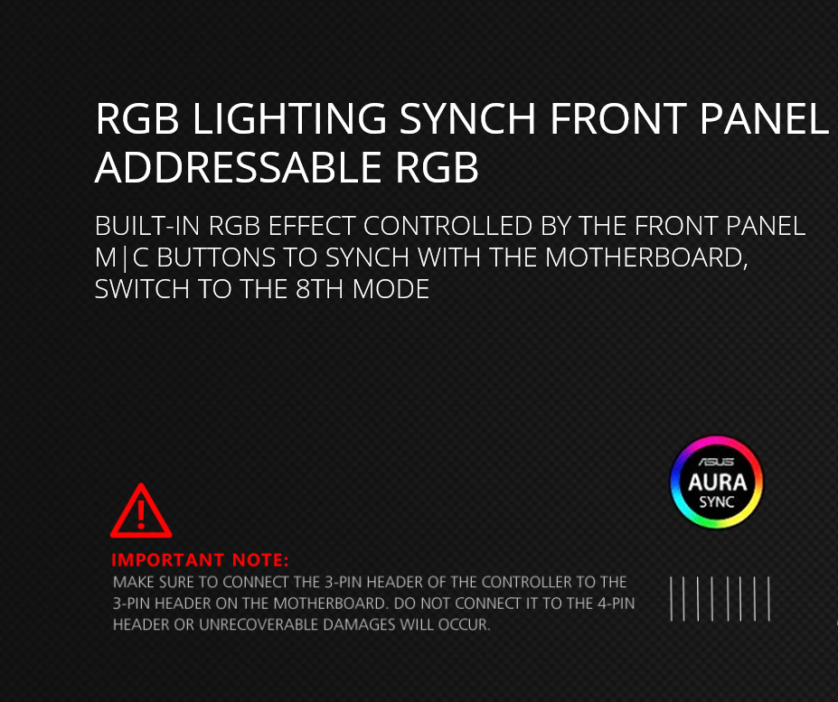 Aura and case light problem