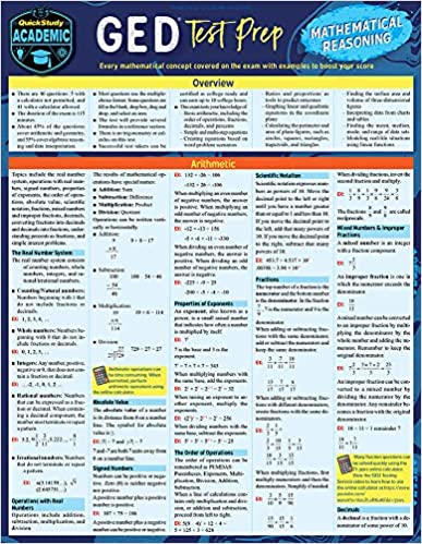 GED Test Prep - Mathematical Reasoning (Quickstudy Academic) GED Test Prep - Mathematical Reasoning (Quickstudy Academic)
