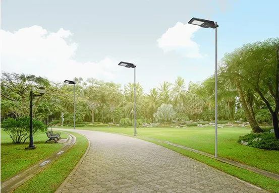 Detalhe da Luminária Solar LSI 4800