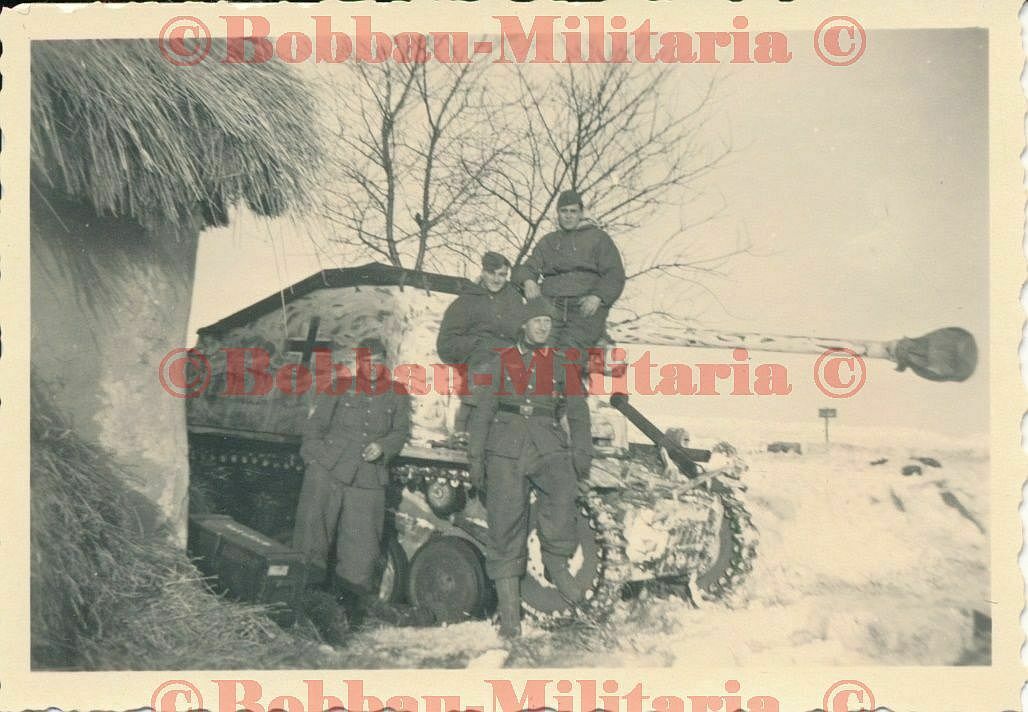 Russland 1943-44 Ostfron Panzerjäger Marder II SdKfz 131 Winter-Tarnung9