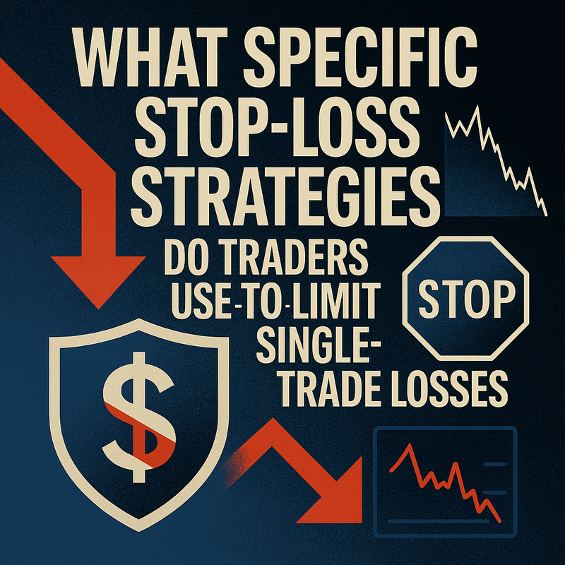 What specific stop‑loss strategies do traders use to limit single‑trade losses