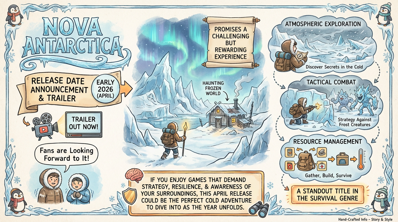 Nova Antarctica Reveals Official Release Date and New Trailer Excites Fans 1 survival game in harsh snowy environment