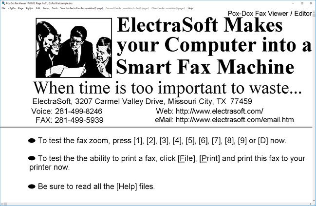 ElectraSoft Pcx-Dcx Fax Viewer Version 21.08.01 ElectraSoft Pcx-Dcx Fax Viewer Version 21.08.01