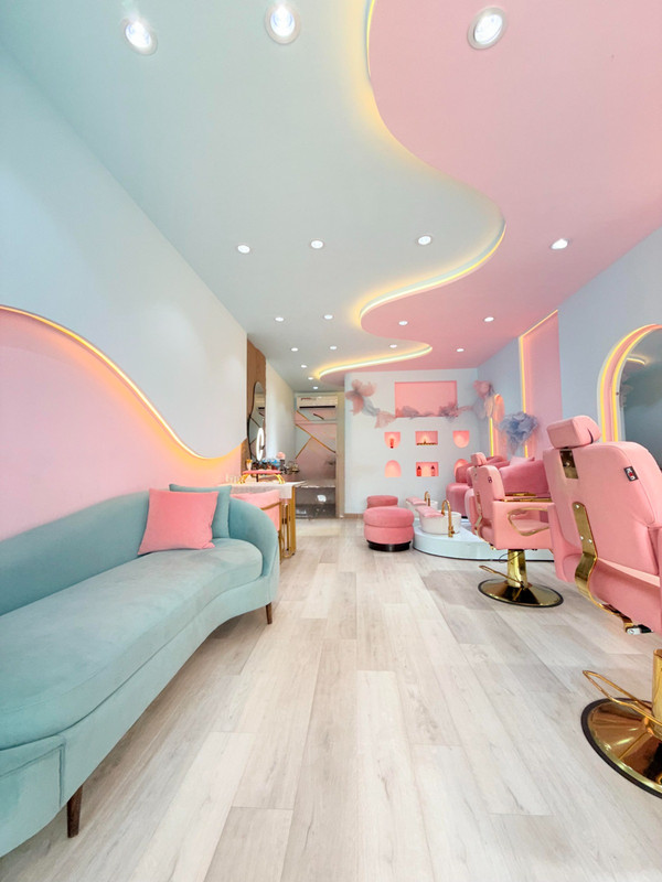 Rosy Salon Interior