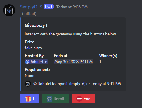 giveaway one-line