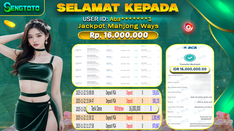 BUKTI PEMBAYARAN SLOT MAHJONG WAYS