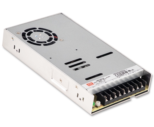 Fuente Conmutada MEAN WELL LRS-450-12 12V 450W Perfil Bajo con Ventilador Integrado