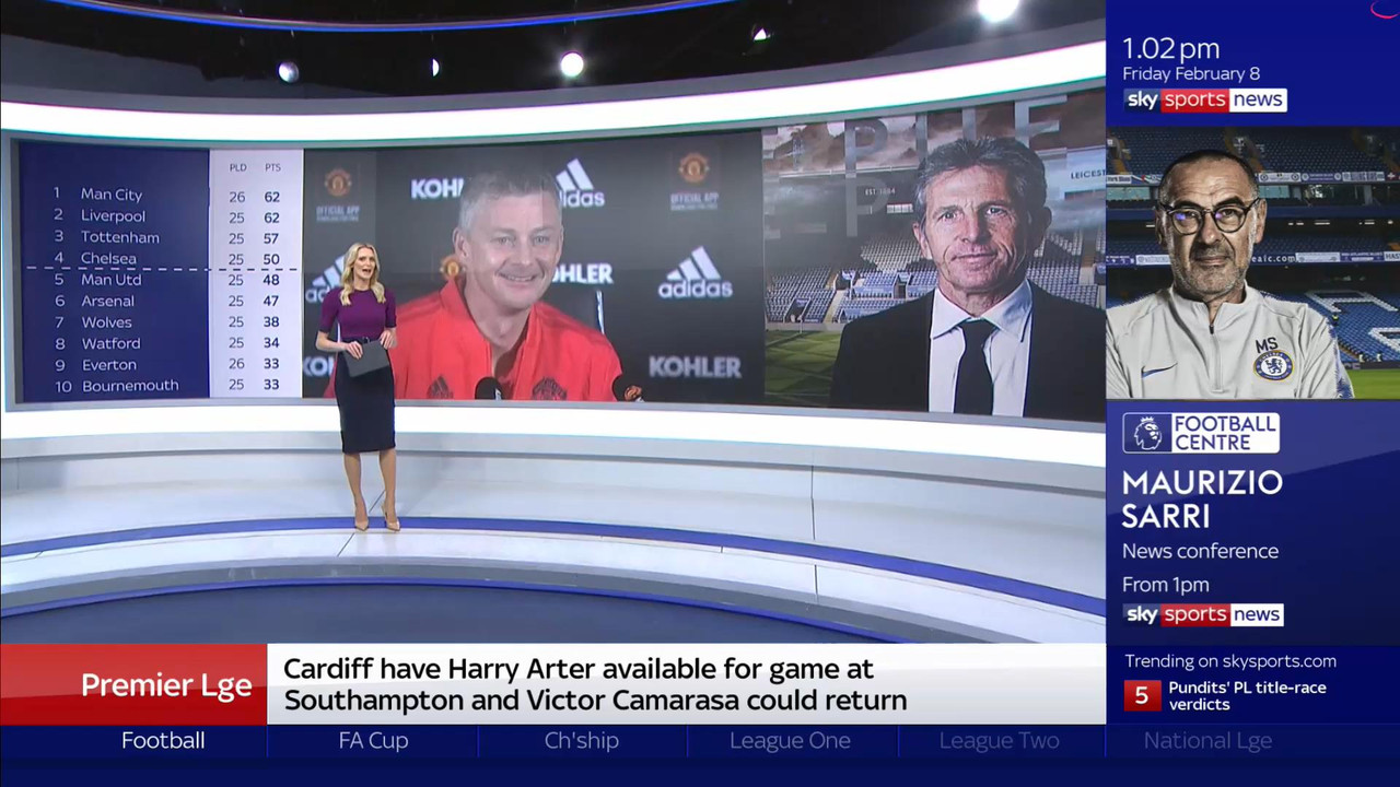 08 February - 13.00.00 - Football Centre 2019. Catch up on all t