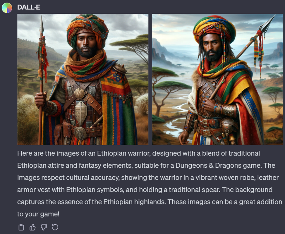 Ethiopian Warrior Example