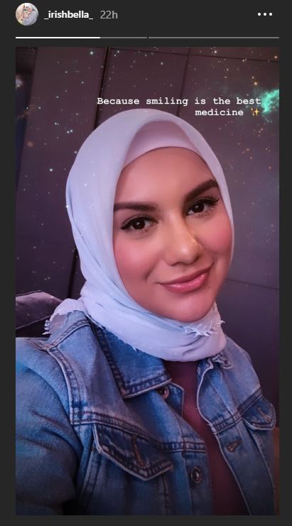 Unggahan di insta story Irish Bella