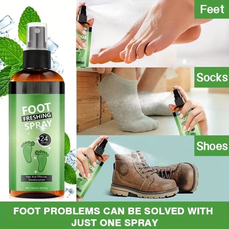Foot freshing spray
