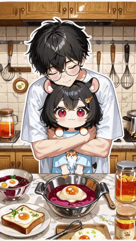 场景1：共同制作早餐