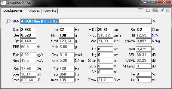 4 -0,8 Ohm (fs_32 Hz)