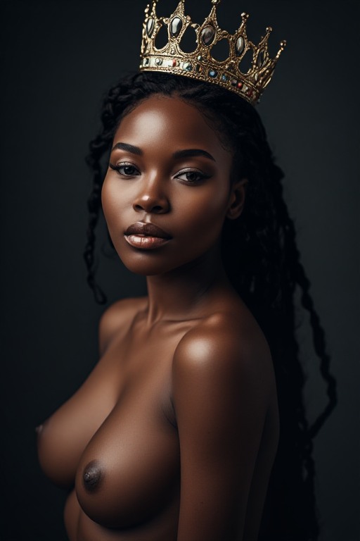 Naked-ebony-Queen-crown-sharp-(32)