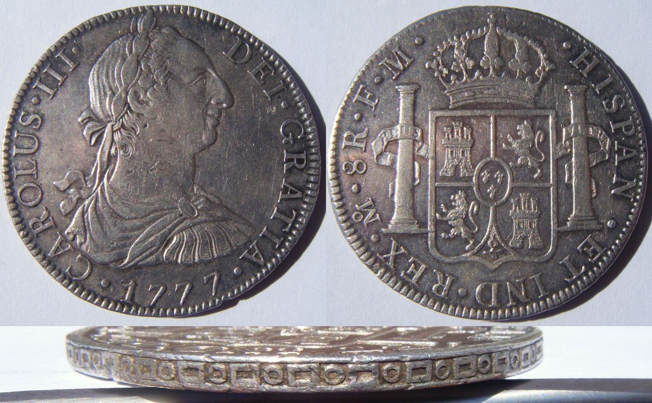 8 REALES CARLOS III 1777 MEXICO FM (mis últimos duros, 2 de 5) 8-R-Carlos-III-1777-Mexico-FM